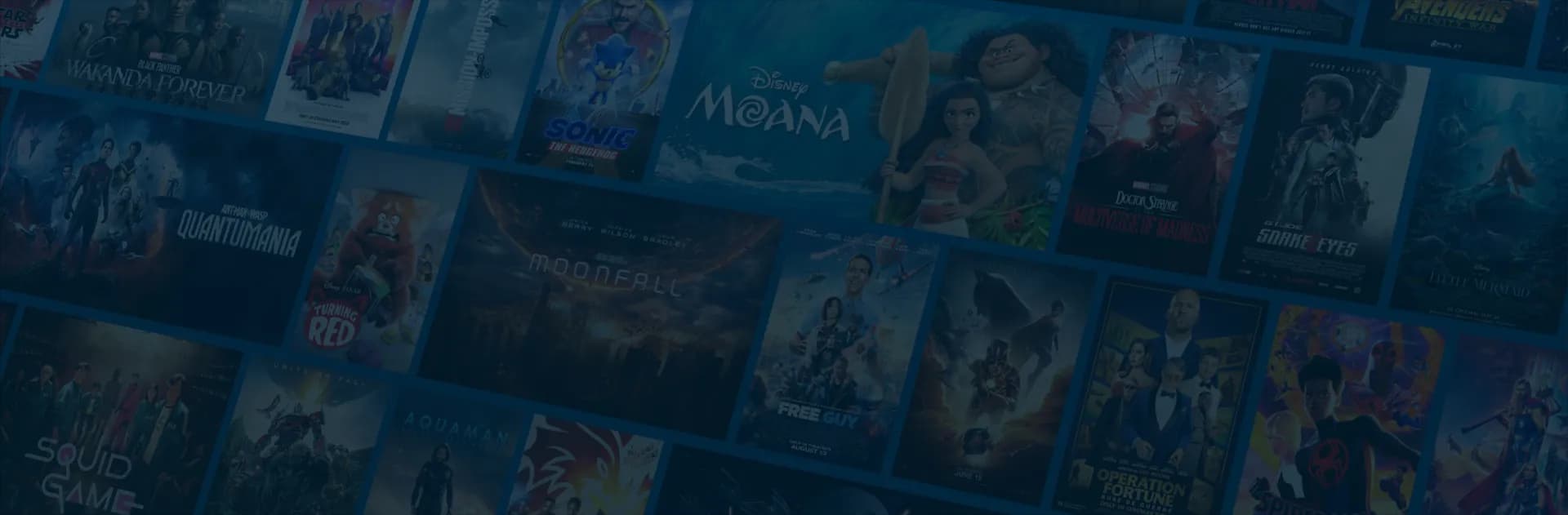 Collage of popular shows and movies